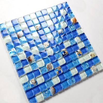 China Classic Simple Top Quality Light Blue Ceramic Swimming Pool Border Tiles for sale