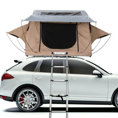 China Straight Tether Type Unique Design Waterproof 4X4 Size Canvas Camping Truck Pick Up Car Rear Bed Tent For Universal for sale