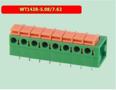 China WT142R-5.08/7.62 Bloque de terminales de tipo resorte en venta