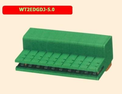 China 300V 10 pines PCB Terminal Bloqueado 5.0mm Pcb montaje de tornillo Terminal 26-14 Awg en venta