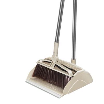 China Hot Sale Korea Cleaning Tools Sweeps Wholesale 360 Magic Broom With Brush Broom And Dustpan Set for sale