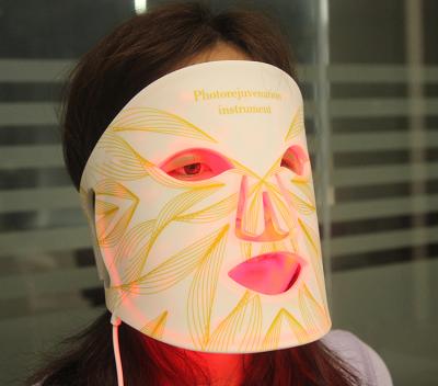 China 2021 Private Label Face Infrared Light Therapy Dye Removal 4 Colors LED Beauty Facial Mask for sale