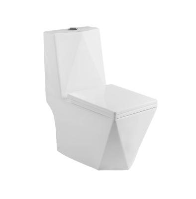 China Double-Flow China Manufacturer One-Piece Toilet Washdown Self Cleaning Gloss Sanitary Ware for sale