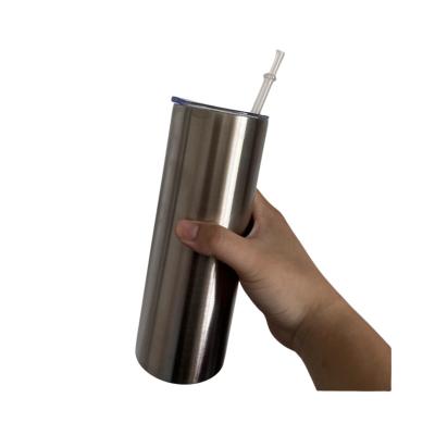 China Sustainable 304 double walled Stainless steel straight tumbler 15oz 20oz 30oz blank sublimation travel cup mugs For hot printing for sale