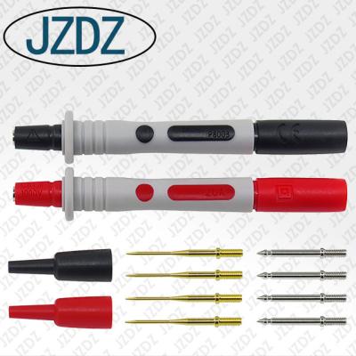 China Automotive JZDZ J.20019 4mm banana socket multimeter Probe Replaceable gilded Needle Multi-purpose test kits test probe clip for sale