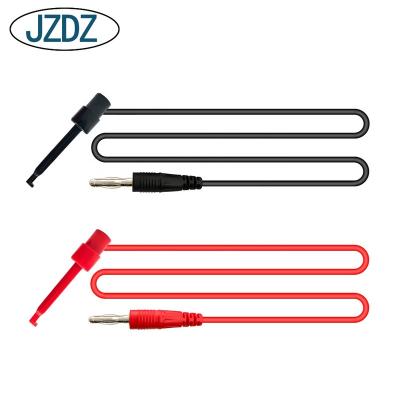 China JZDZ J70058B 1Set 4pcs 4mm Copper Banana Plug For Testing Hook Clip Test Wire Cable For Multimeter for sale