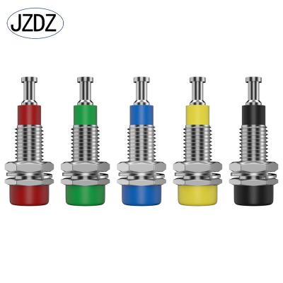 China audio & JZDZ J.40006 Video Nickel Soldered Plug 2mm Pure Copper Clad Banana Female Plug for sale