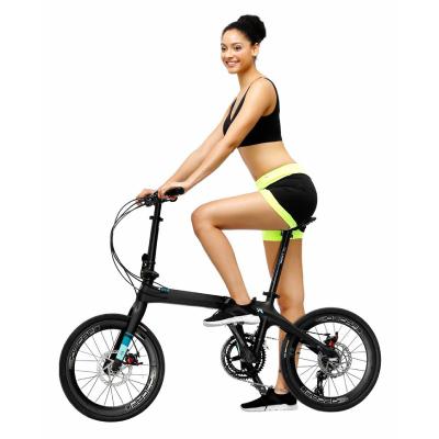 China New Java Carbon Folding Bicycle Disc Carbon Fiber Brake 20 Inch 18 Speed Wheel Small Bike MINI Carbon City Bike for sale