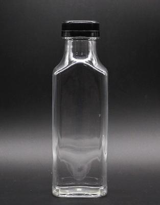 China Super Quality Square Clear 350ml PET water juice beverage bottles, clear plastic bottles for sale