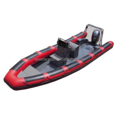 China Germany High Speed Aluminum 680 760 860 Aluminum Hull Rib Boat Fishing Rib Boat Hypalon for sale