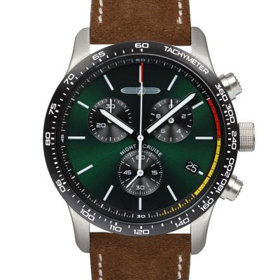 China Chronograph 2023New Luxury Top Brand Night Parade Series Men's Chronograph Quartz Movement Belt Wrist Watch With Gift Box Montre Hornme for sale