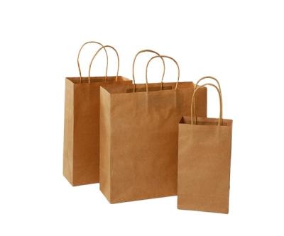 중국 Clothing Customized Recycled Logo Craft Food Packaging Materials Kraft Paper Eco Friendly Shopping Take Away Bread Food Paper Bags 판매용