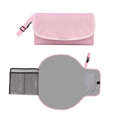 China Mummy Bag Portable Infant Stroller Baby Accessories Waterproof Foldable Diaper Changing Pad With Sticky Back for sale
