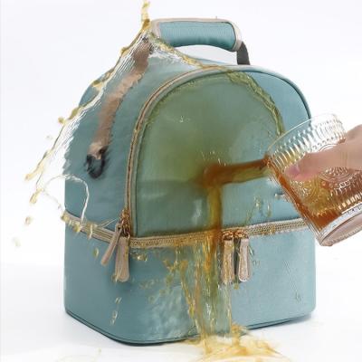 China Fashion Insulated Mummy Bag Large Capacity Breastmilk Bottle Storage Bag With Ice Pack And Handle for sale