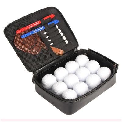 China New Style Real Leather Storage /waterproof/Colored Golf Bag Set Kit Storage Travel Cover Genuine Leather Tool for sale