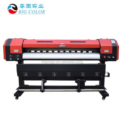 China PVC 1.9m large format inkjet eco printer xp600/tx800 solvent printhead roll for rolling printer heat transfer sublimation printer for sale