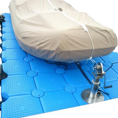 China UV & New type durable weathering Jet Ski dock Pontoon Plastic Floating Docks with attractive price for sale