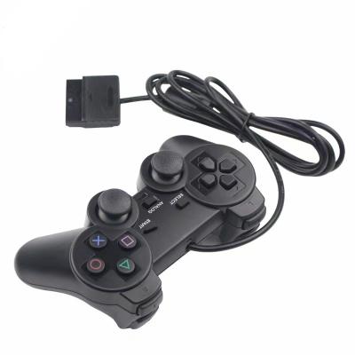 China Black Cable Joystick Gamepad For PS2 Dual Vibration Controller PS2 Extension Cable For Playstation 2 PS2 Controller Dual Shock Gamepad Controller for sale