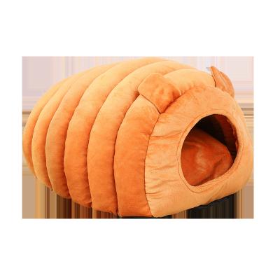China Factory Wholesale Warm Breathable Cat Litter Caterpillar Kennel Kennel Cat House Pet Supplies Partially Enclosed Warm Border for sale