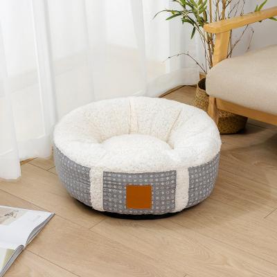 China Breathable Winter Warm Nest for Dogs and Cats Pet Bed Lamb Plush Cat Litter Mat Middle Large and Small Dog Pet Nest for sale