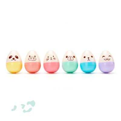 China Promotional Markers & Cute Highlighter Bars Egg Shape Highlighter Pen Set for sale