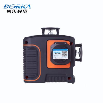 China Borka Cross Line 360 Degree Green Multi Individual Line Laser Level Beam Leveling 12 Lines 3D Laser Level 240mm/190mm/180mm for sale