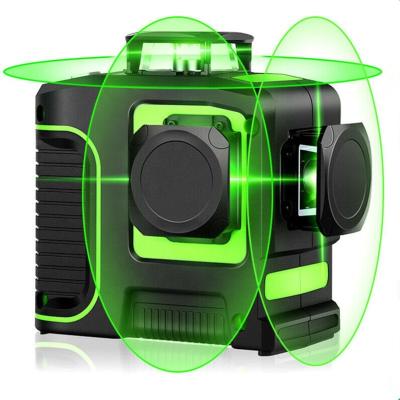 China Pendulum Borka 12 Lines Multi Beam Green Laser Level Cross Line 360 Degree Tools 3d Laser Level for sale