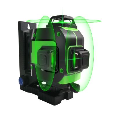China Borka 12 Lines Multi Beam Green Laser Level Cross Line 360 Degree 3d Laser Level Tools 25*19.5*19cm for sale