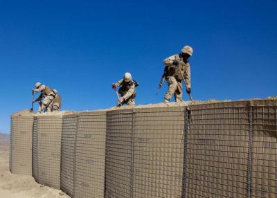 China Military Army Wall Zinc - Aluminum Coated Type Hesco Barrier Bastion Defensive Barriers For Flood for sale