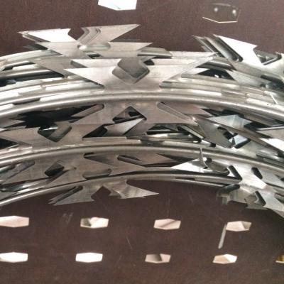 China Galvanized Competitive Price Razor Bared Wire Concertina Barbed Protection Fence for sale