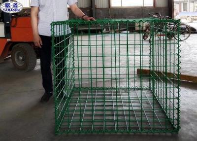 Cina La rifinitura di Galfan ha saldato la scatola/del gabbione dimensione su misura scatola del gabbione ricoperta PVC in vendita