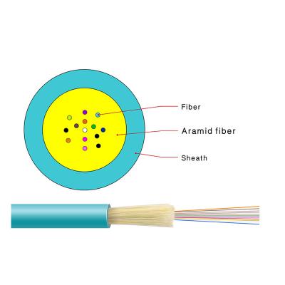 China MM Mini 12 Core Fiber Optic Cable OM4 LSZH Multimode Indoor for sale