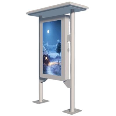 China High Quality No Touch Screen High Definition Outdoor Floor Stand LCD Display Kiosk Digital Signage Pantalla Publicidad 49