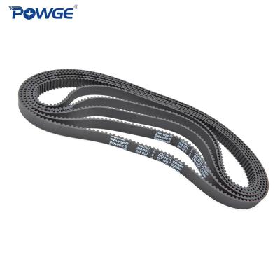 China Hotels POWGE HTD 3M Synchronous Timing Belt Pitch Length 504/507/510/513/516/519/522/525/528/531/534/537mm Width 9mm Rubber Locked Buckle for sale