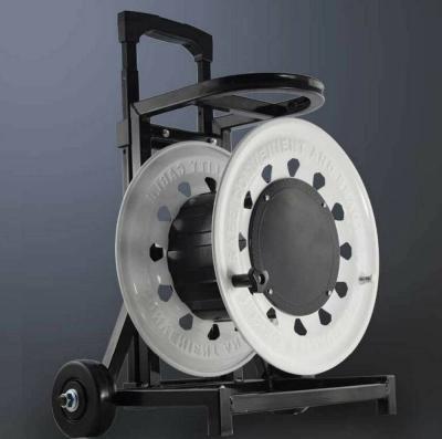 China Field Tactical 4.1kg Fiber Cable Assembly Plastic Spool Cart Material for sale