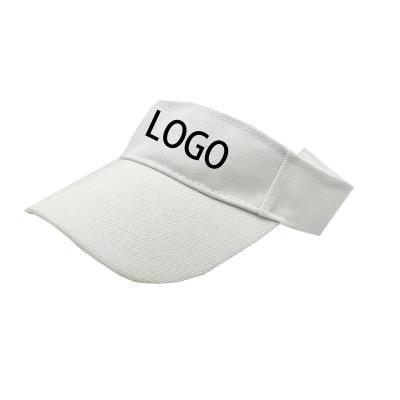 China Picture Sports Twill White Ball Adjustable Visor Sun Hats For Women Mens for sale