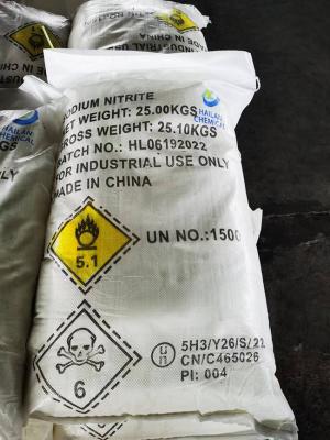 China Inorganic Salt NaNO2 Sodium Nitrite 99% Purity CAS 7632-00-0 White Powder for sale
