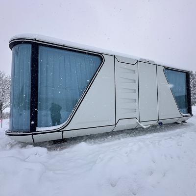 China 10000kg Capsule Mobile Home Luxury Modern Prefabricated Capsule Cabin House 11.5*3.3*3.2m for sale