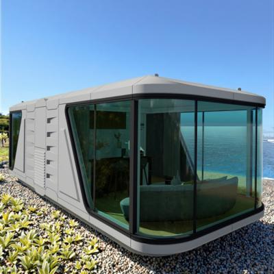 China Luxury Mobile Small Outdoor Cabin Office With Smart System Detachable Container Capsule House for sale