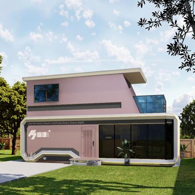 China 2 Bedroom Prefabricated Modular Capsule Tiny House 8.5m / 11.5m Size for sale