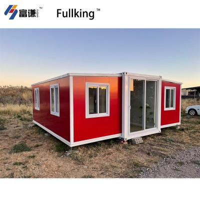 China Customized 20Ft Expandable Container House With Steel Tube+ Sandwich Panel for sale