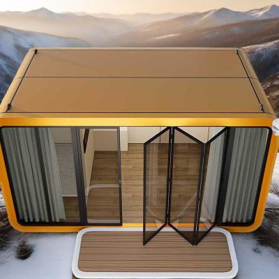 China Multifunctional Prefabricated Outdoor Container House Apple Capsule House Office Hotel Small Mobile House for sale