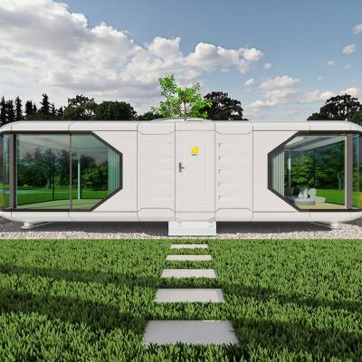 China Chinese design mobiele ruimtecapsule duurzaam containerhuis voor hotel villa kantoor met sandwichpaneel elegant Chinees Te koop