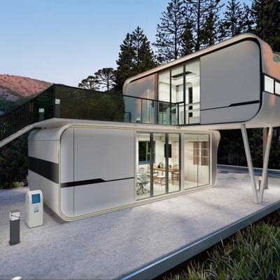 China Luxus-Doppeldeck modernes Ferienhaus Ferienhaus Apple Cabin-Stil Containerhaus Hotels Resorts Büros Villen Wohnzimmer zu verkaufen
