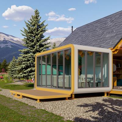 China Contemporary Apple Cabin Fast Office Space Accommodation Steel Frame Sandwich Panel For House for sale