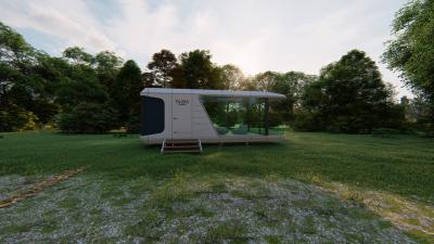 China Economical Movable Prefabricated Capsule RoomHotel Garden Pod Prefabricated Modular Micro Container Room for sale