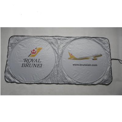 China Protect From The Sun Full Color Printing Foldable Car Sunshade , Polyester Car Sun Shade , Nylon Car Shade for sale