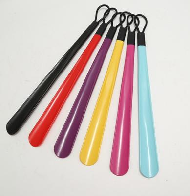China Wear Shoes Long Handle Easier Plastic Shoe Horn For Seniors Women Men Kids, 3 Size For Choose for sale