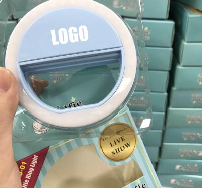 China Custom/Wholesale Clip On Selfie Ring Light With 36 LED For Smart Phone, Battery Design 85*85*30mm for sale