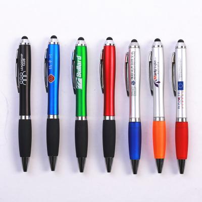 China Custom Tip Pen Screen Touch Stylus Office School Ballpoint Pens Logo Stylus Touch Pen MOQ 100PCS for sale